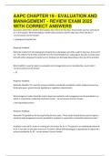 AAPC Chapter 19 Evaluation & Management Review Exam 2025 &vert; Questions with Correct Answers