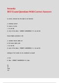 Security BST Exam Questions With Correct Answers