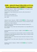 EMR    Bundled Exam Questions and CORRECT Answers
