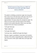 NR 603 Chamberlain College Of Nursing -NR603 CEA Exam Questions and Answers With 100&percnt; Complete Solutions UPDATED&excl;&excl;&excl;