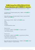 NGBS Green Pro UPDATED ACTUAL   Exam Questions and CORRECT Answers 