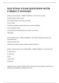 N222 FINAL EXAM QUESTIONS WITH CORRECT ANSWERS&period;