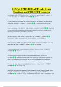 RESNet UPDATED ACTUAL  Exam  Questions and CORRECT Answers 