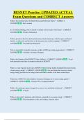 RESNET   Bundled Exam Questions WITH  CORRECT Answers