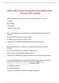 40 Hour RBT Course Training New Exam With Correct Answers 100- Verified