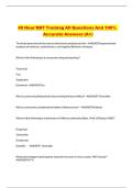 40 Hour RBT Training All Questions And 100- Accurate Answers &lpar;A&plus;&rpar; 