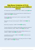 Rope Rescue Technician ACTUAL   UPDATED  Exam Questions and CORRECT  Answers