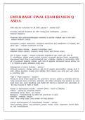 EMT-B BASIC FINAL EXAM REVIEW Q AND A