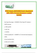 SFST Exam 2025&sol;2026 &ndash; 100&plus; Verified Questions on HGN&comma; OLS&comma; WAT&comma; DUI Detection Phases&comma; Nystagmus Types&comma; Implied Consent&comma; San Diego Study & Legal Precedents