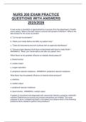 NURS 200 EXAM PRACTICE  QUESTIONS WITH ANSWERS  2025&sol;2026 