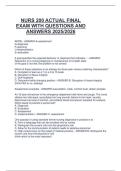 Package deal  for NURS 200  NURS 200 EXAM PRACTICE QUESTIONS WITH ANSWERS 2025&sol;2026