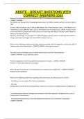ABSITE Breast Questions with Correct Answers 2025 &vert; American Board of Surgery In-Training Exam Prep
