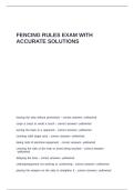 FENCING RULES EXAM WITH ACCURATE SOLUTIONS