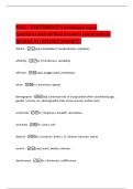 PSAT - PSAT&sol;NMSQT Vocabulary Exam  questions and verified answers latest edition  &lpar;graded A&plus;&rpar; detailed answers&excl;&excl; 