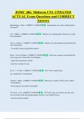 JOMC 486- Midterm UNL UPDATED   ACTUAL Exam Questions and CORRECT  Answers