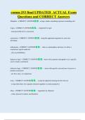 comm-253 final UPDATED  ACTUAL Exam  Questions and CORRECT Answers 
