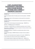 &lpar;100&percnt; GUARANTEED  PASS&rpar;NUR2513 MATERNAL  CHILD EXAM REVIEW  QUESTIONS AND CORRECT  ANSWERS 2025&sol;2026