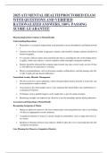 2025 ATI MENTAL HEALTH PROCTORED EXAM WITH QUESTIONS AND VERIFIED RATIONALIZED ANSWERS&comma; 100&percnt; PASSING SCORE GUARANTEE