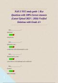 NAS 2 TCC study guide &vert; Key Questions with 100&percnt; Correct Answers &lpar;Latest Upload 2025 &vert; 2026&rpar; Verified Solutions with Grade A&plus;       