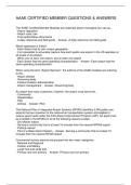 AAAE CERTIFIED MEMBER QUESTIONS & ANSWERS 