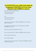 ANAT1012&sol;1019&colon; Leg&comma; Ankle&comma; Foot region up  to ligaments UPDATED ACTUAL Exam  Questions and CORRECT Answers