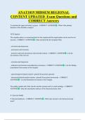 ANAT1019  Bundled Exam Questions WITH  CORRECT Answers