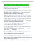 Ben Hirst Hazmat Exam I-I -Answered