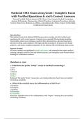 National CMA Exam 2025&sol;2026 &vert; Complete Exam with Verified Questions and 100&percnt; Correct Answers