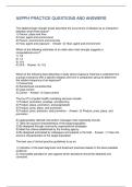 ASPPH PRACTICE QUESTIONS AND ANSWERS