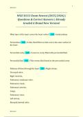 WGU D313 Exam Newest &lpar;2025&sol;2026&rpar; &vert;  Questions & Correct Answers &vert; Already  Graded A Brand New Version&excl;  