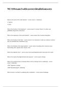 NU 110 exam 3 with correct detailed answers