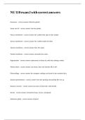 NU 110 exam 2 with correct answers