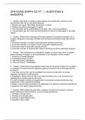 CPH EXAM ASPPH SG PT&period; 1  QUESTIONS & ANSWERS