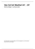 Cel tot Weefsel werkcolleges antwoorden