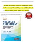 Test Bank &ndash; Advanced Assessment&colon; Interpreting Findings and Formulating Differential Diagnoses&comma; 5th Edition &lpar;Laurie Goolsby & Mary Jo Grubbs&comma; All Chapters&comma; Latest&rpar;