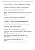 NUR 300 EXAM 1 UMAINE QUESTIONS & ANSWERS