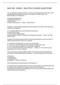 NUR 300 - EXAM 1&comma; MULTIPLE CHOICE QUESTIONS