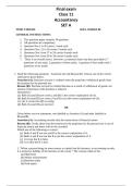 Practice paper class xi 