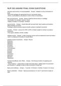 NUR 300 UMAINE FINAL EXAM QUESTIONS
