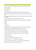 NUR 222 Unit 5 Exam Questions and Answers Already Passed Latest Update 2025-2026