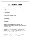 BPK 140 FINAL EXAM  QUESTIONS AND ANSWERS 2025