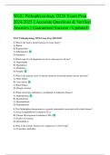 WGU Pathophysiology D236 Exam Prep 2024&sol;2025 &vert;&vert; Accurate Questions & Verified Answers &vert;&vert; Guaranteed Success <Updated>