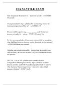 FEX SEATTLE EXAM QUESTIONS AND ANSWERS 2025