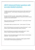 ABYC Advanced Pretest questions with accurate detailed solutions