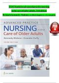TEST BANK ADVANCED PRACTICE NURSING IN THE CARE OF OLDER ADULTS 3RD EDITION KENNEDY-MALONE