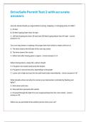 DriveSafe Permit Test 2 with accurate answers