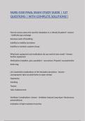 NURS 4350 FINAL EXAM STUDY GUIDE &vert; 127 QUESTIONS &vert; WITH COMPLETE SOLUTIONS&excl;&excl;