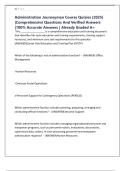 Administration Journeyman Course Quizies &lpar;2025&rpar; &vert;Comprehensive Questions And Verified Answers &vert;100&percnt; Accurate Answers &vert; Already Graded A&plus;