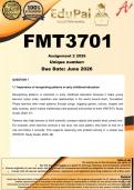 FMT3701 Assignment 2 &lpar;COMPLETE ANSWERS&rpar;  2026 - DUE 25 June 2026