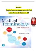 Test Bank for Medical Terminology&colon; Get Connected&excl; 3rd Edition by Suzanne Frucht